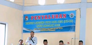 Pemdes Paut Terenja Salurkan BLT-DD Kepada 23 KPM